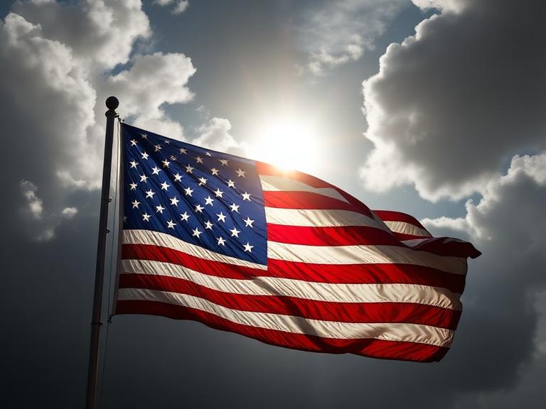 American Flag Faith in God