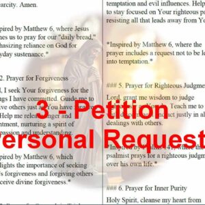 Prayer Letter - 3-Petition (Personal Requests)