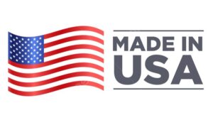 American flag with 'Made in USA'