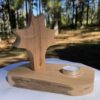wooden Prayer Light Cross Pointy Spiritual Flames